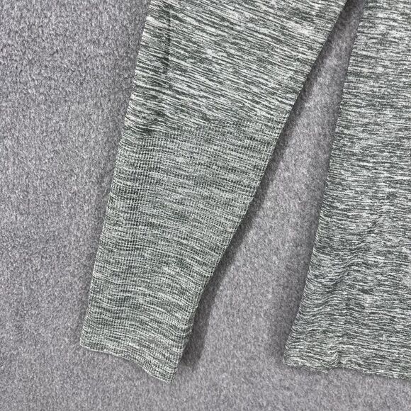 Victoria's Secret PINK Active Pullover Womens Medium Green Gray Heather Half Zip - Picture 4 of 16